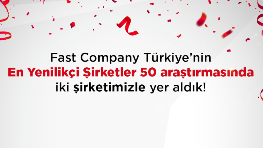 İki Şirketimiz “En Yenilikçi Şirketler 50” Listesinde Yer Aldı